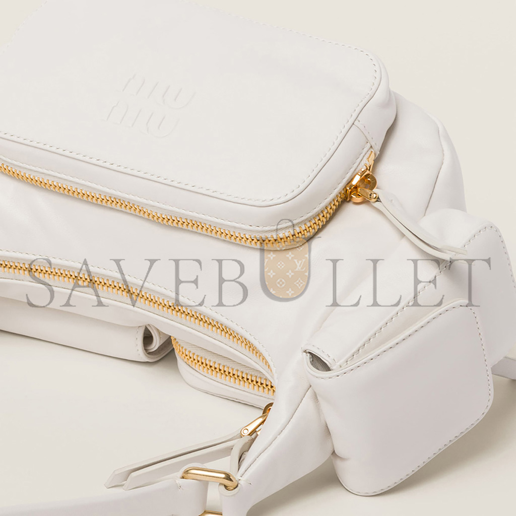 MIU MIU NAPPA LEATHER POCKET BAG 5BC146 (21*12*6cm) MIU MIU NAPPA LEATHER POCKET BAG 5BC146 (21*12*6cm)